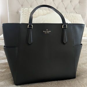 Kate Spade Black Purse ♠️ Dana Tote with Side Pockets